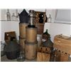 Image 1 : Glass Carboys with Wooden Crates and Wicker-Covered Vessels