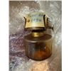 Image 2 : Hanging Cranberry Glass Lamp with Brass Mount