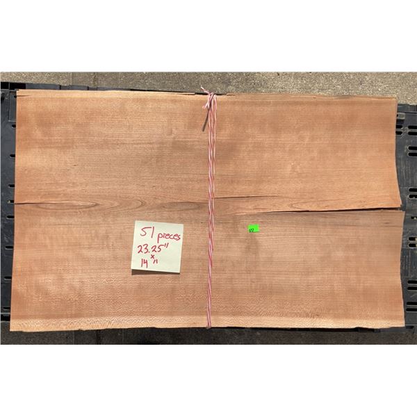 51 Black Cherry Veneer Sheets, 23.25" x 14"