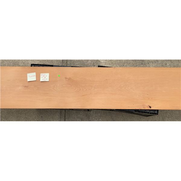 Three Black Cherry Wood Boards, Each 8 ft x 15 3/8 in x 1/2 in