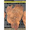Image 12 : 12 Redwood Burl Veneer Sheets, Including 3 Matched Pieces, Figured Wood Grain