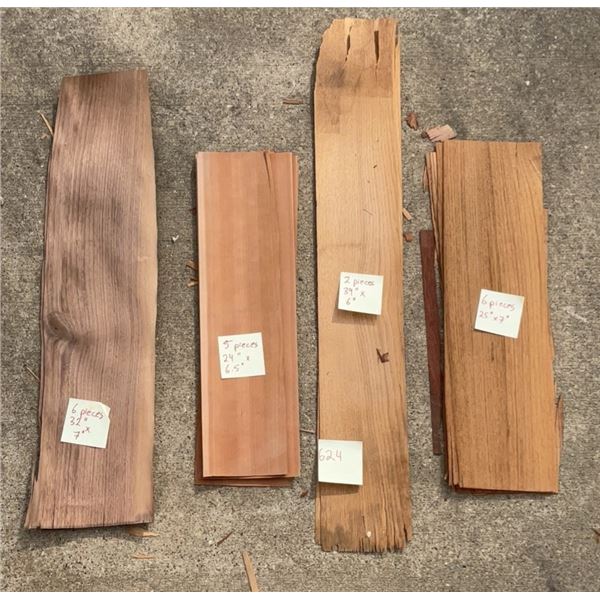 18 Wood Veneer Sheets in Four Types and Sizes
