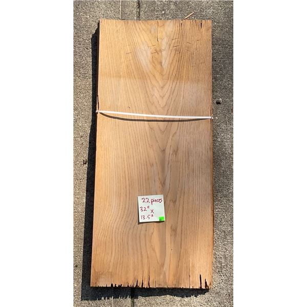 Bundle of 22 Sheets Ash or Oak Veneer Panels 32" x 13.5"
