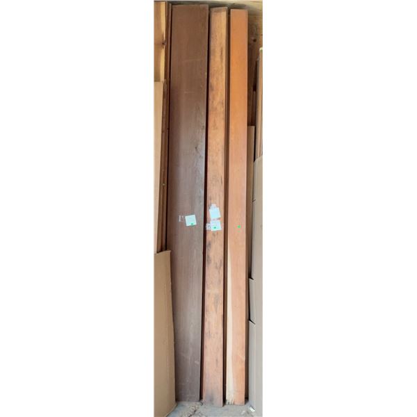 10-Foot Tall Wood Boards Including 6 Wide Boards and Multiple Narrower Boards