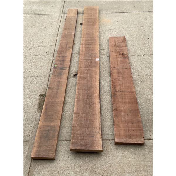 Four Walnut Boards, 2" Thick, Sizes: 10' x 8.5", 10' x 12", 6' x 11"