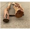 Image 4 : Yew Wood Pieces, One Rough, One Carved, Each Over 66 Inches Long