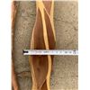 Image 7 : Yew Wood Pieces, One Rough, One Carved, Each Over 66 Inches Long
