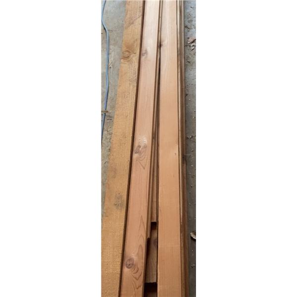 Trim Lumber, Mostly 3 1/2" x 3/4", Approx 8' Length, 18 Pieces