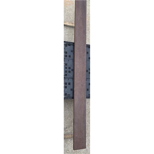 Black Ebony Wood Board, 5" Wide, 1" Thick, 5'3" Long