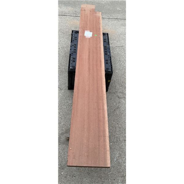 African Cherry Wood Board, 9 3/4" x 1" x 6' 2"