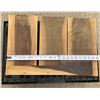 Image 2 : Four Pieces Very Dense Unidentified Wood Slabs, Approx. 16–19 Inch Lengths