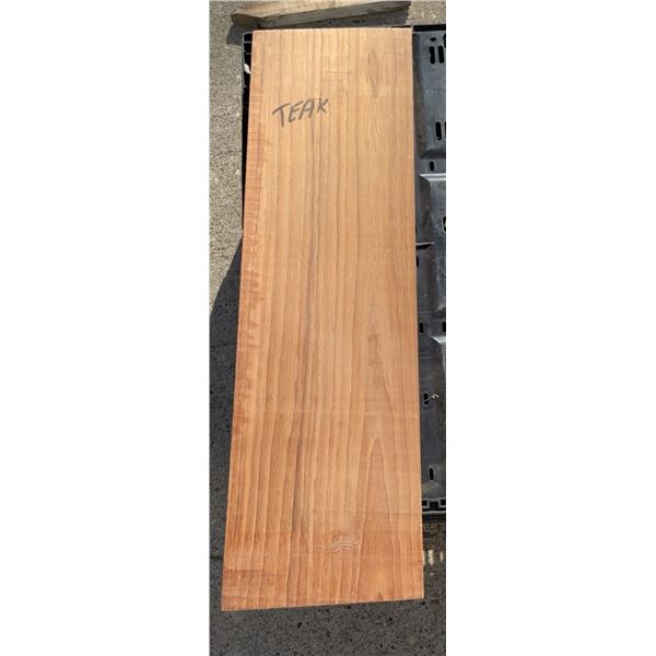 Teak Wood Board 1.5 Inches Thick, 7.25 Inches Wide, 25 Inches Long