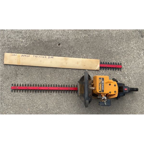 Poulan Pro 22 Hedge Trimmer With New Replacement Hedge Trimmer Bar Included
