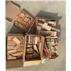 Image 1 : Several Boxes of Fine Grained Handcrafted Wood Wedges or Shingles, Approx. 50 lbs Total