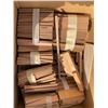 Image 4 : Several Boxes of Fine Grained Handcrafted Wood Wedges or Shingles, Approx. 50 lbs Total