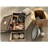 Image 1 : Seed Planter, Grinding Wheels, Flap Discs, and Heavy Metal Storage Box Lot