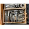 Image 11 : Tap and Die Sets in Solid Wood Boxes With Assorted Dies, Taps, and Handles