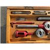 Image 3 : Tap and Die Sets in Solid Wood Boxes With Assorted Dies, Taps, and Handles