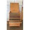 Image 2 : Wooden Flower or Seed Dryer Cabinet with Mesh Trays and Hinged Top