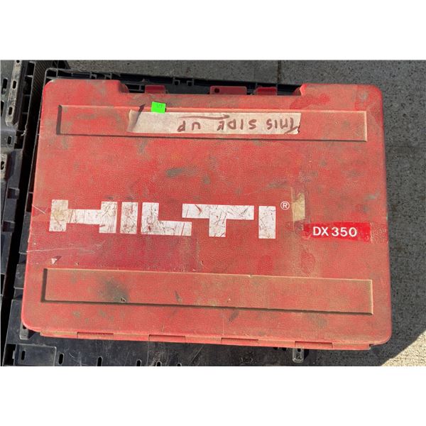 Hilti DX 350 Powder-Actuated Tool in Plastic Box with Accessories