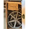 Image 1 : Wood Shop Drawer Lot with Metal Pulleys and Assorted Shop Hardware