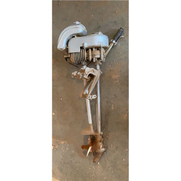 Boat Motor with Integrated Propeller and Hand Controls, Type Unknown