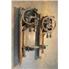 Image 1 : Hand Crank Drill Press-Like Devices, Unknown Items, Metal and Wood Construction