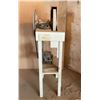 Image 1 : Bench Mounted Grinder with Electric Motor and Large Flywheel on Stand
