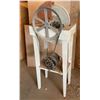 Image 2 : Bench Mounted Grinder with Electric Motor and Large Flywheel on Stand