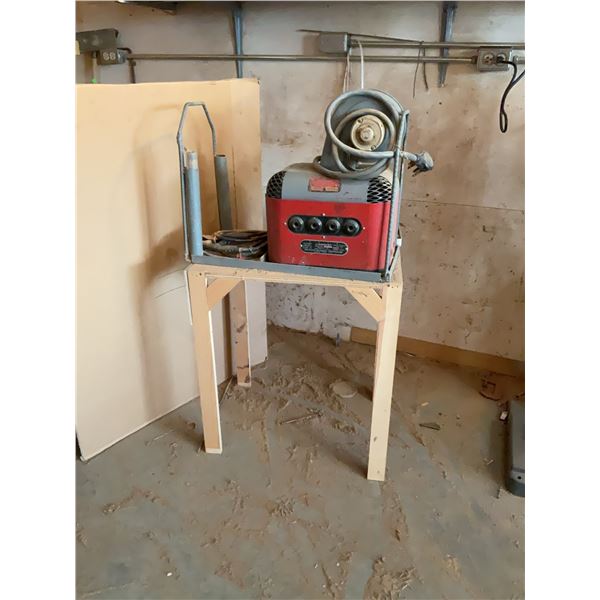 Mid-States Model 100 Metal Zipper Arc Welder on Stand with Leads and Accessories