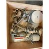 Image 1 : Wood Shop Drawer Lot With Handheld Power Tools, Fittings, and Electrical Parts