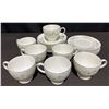 Image 1 : Noritake Magnolia 5632 China Set, 7 Cups, 7 Saucers, 7 Dessert Plates