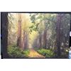 Image 1 : Framed Forest Path Canvas Print Wall Art