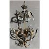 Image 6 : Patio or Garden Suncatcher Chandelier with Metal Frame and Hanging Crystal Prisms