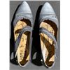 Image 2 : Women’s Tour En Ville Size 40 Grey Strappy Pointed Toe Low Heel Shoes