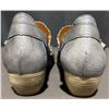 Image 5 : Women’s Tour En Ville Size 40 Grey Strappy Pointed Toe Low Heel Shoes