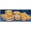Image 1 : Fire-King Laurel Pattern Milk Glass Dinnerware Set, 62 Pieces