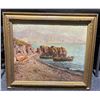 Image 1 : Original 19th Century Signed Seascape Oil on Board