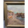 Image 2 : Original 19th Century Signed Seascape Oil on Board