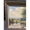Image 2 :  Original 19th C. Oil on Canvas Landscape. Signed Emmanuel Embler