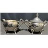 Image 7 : Tea Set With Silver Plate Service, Brass Coffee Pot, And Tray