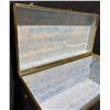 Image 10 : Large Blue Steamer Trunk with Brass Hardware