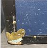 Image 13 : Large Blue Steamer Trunk with Brass Hardware