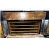 Image 3 : HMV Victrola Style Oak Tabletop Manual Wind Gramophone Record Player