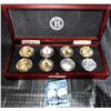 Image 1 : 2016 WWII Bombers Silver Crown Collection, 8 Coins, Bradford Exchange, Proof, Box, COA