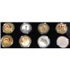 Image 2 : 2016 WWII Bombers Silver Crown Collection, 8 Coins, Bradford Exchange, Proof, Box, COA