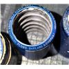 Image 4 : Six Edison Blue Amber Records Cylinders Early 1900s, Various Titles and Performers