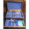 Image 2 : Rogers & Bro. IS Reinforced Plate Silverware Set in Wooden Chest, Extra Little Forks