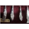 Image 6 : Community Silverplate Flatware Set in Wood Case, Floral Pattern, Anti-Tarnish