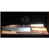 Image 2 : Jonathan Crookes Sheffield Carving Set With 6 Stag Handle Steak Knives In Box